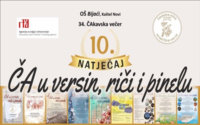 Prva i treća nagrada za likovni i druga nagrada za recitatorski izričaj na 10. Međunarodnom natječaju ČA u versin, riči i pinelu