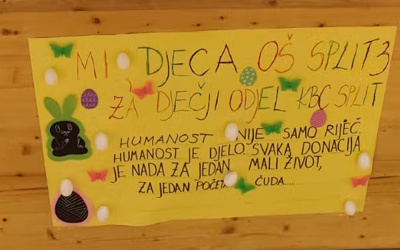 VELIKO SRCE 3.C: UČENICI PRIKUPILI 1.830 EURA ZA KBC SPLIT